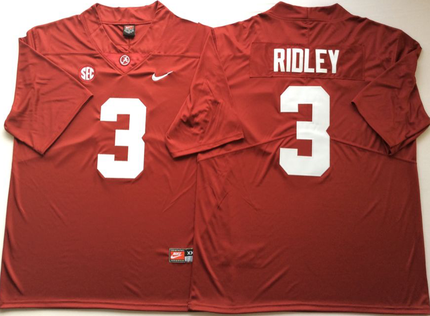 Men's Alabama Crimson Tide Calvin Ridley #3 Crimson Jersey